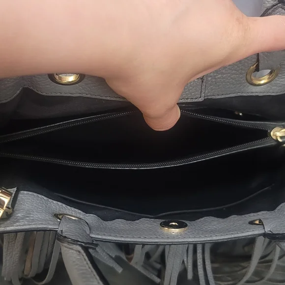 Milly Fringed leather bag - Picture 6 of 12